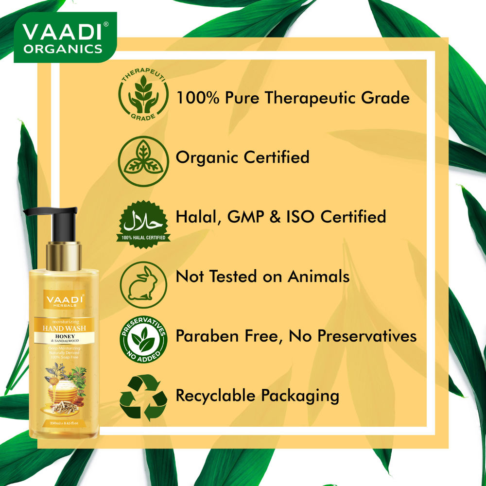 Vaadi Herbals Deep Moisturizing Honey & Sandalwood Hand Wash