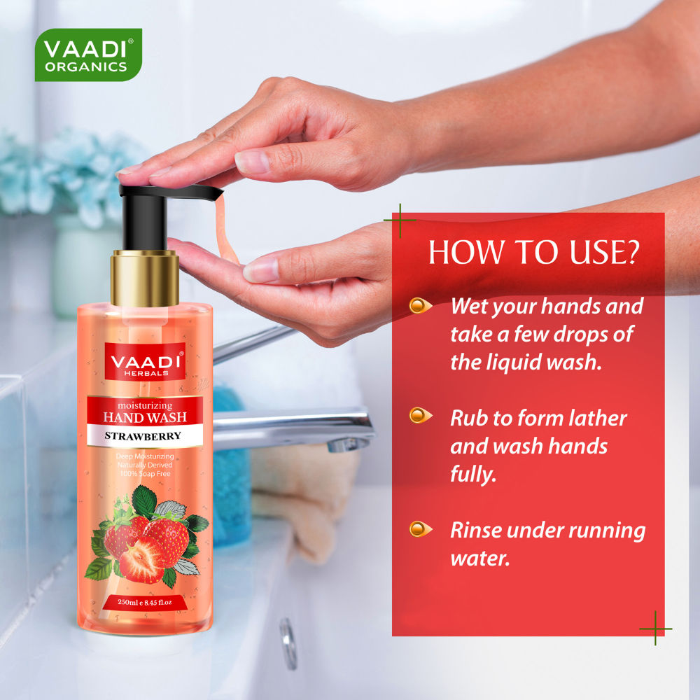 Vaadi Herbals Deep Moisturizing Strawberry Hand Wash