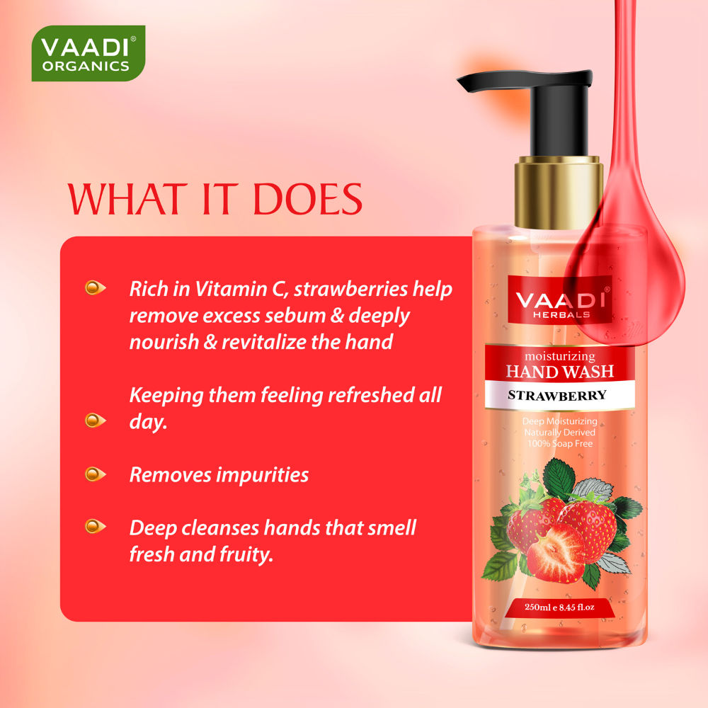 Vaadi Herbals Deep Moisturizing Strawberry Hand Wash
