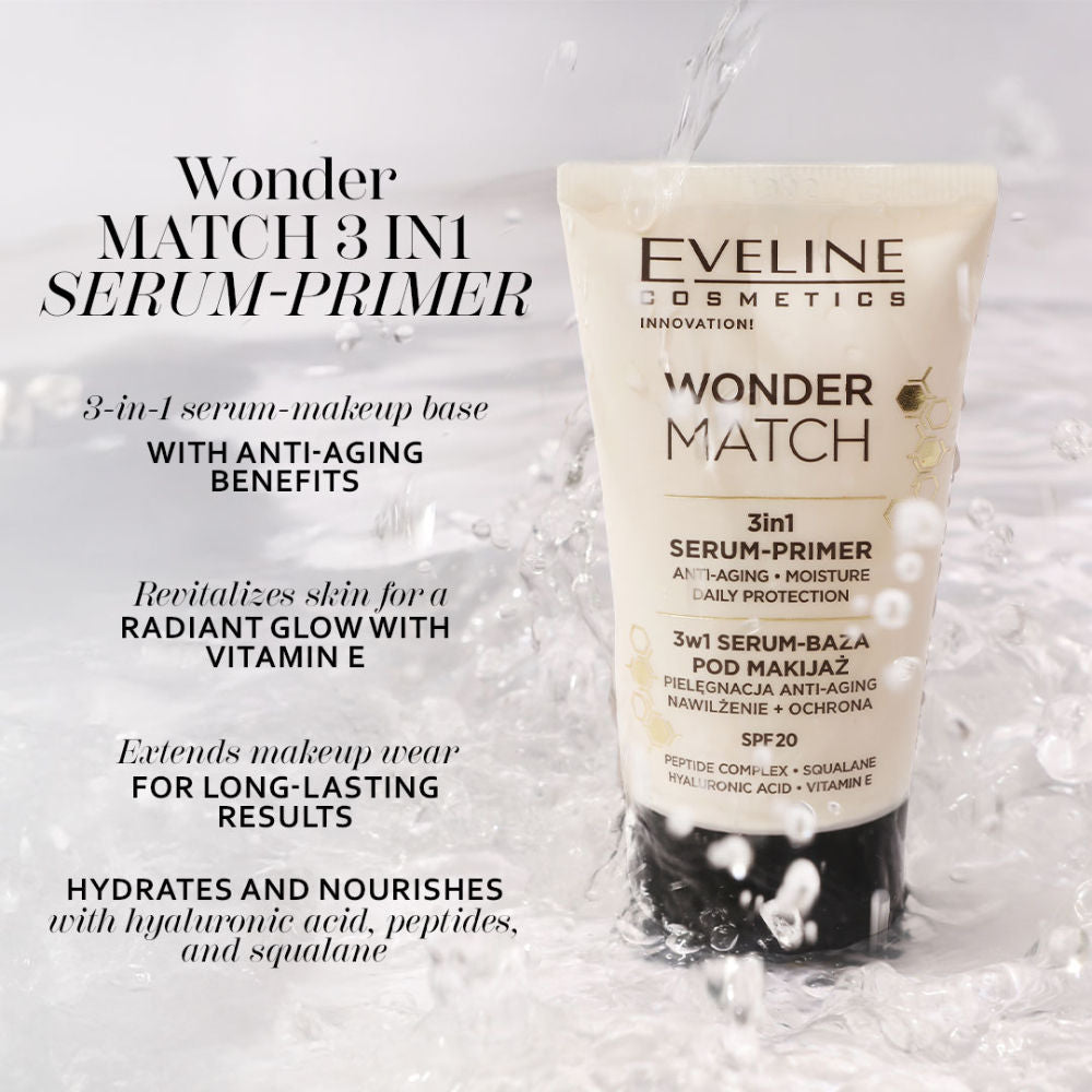 Eveline Cosmetics Wonder Match 3 In 1 Serum - Primer