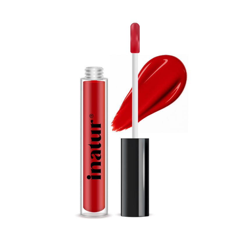 inatur Lip Gloss-Angelic, Soft Pink Gloss, Hydrating, Long-Lasting, with Rosehip & Coconut Oil