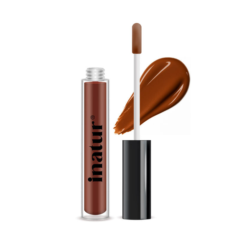 inatur Lip Gloss-Monroe, Classic Red Gloss,Hydrating, Long-Lasting, with Rosehip & Coconut Oil
