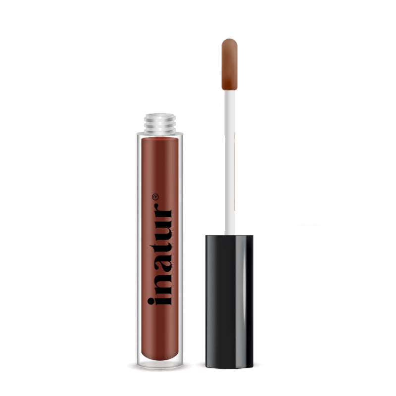 inatur Lip Gloss-Monroe, Classic Red Gloss,Hydrating, Long-Lasting, with Rosehip & Coconut Oil
