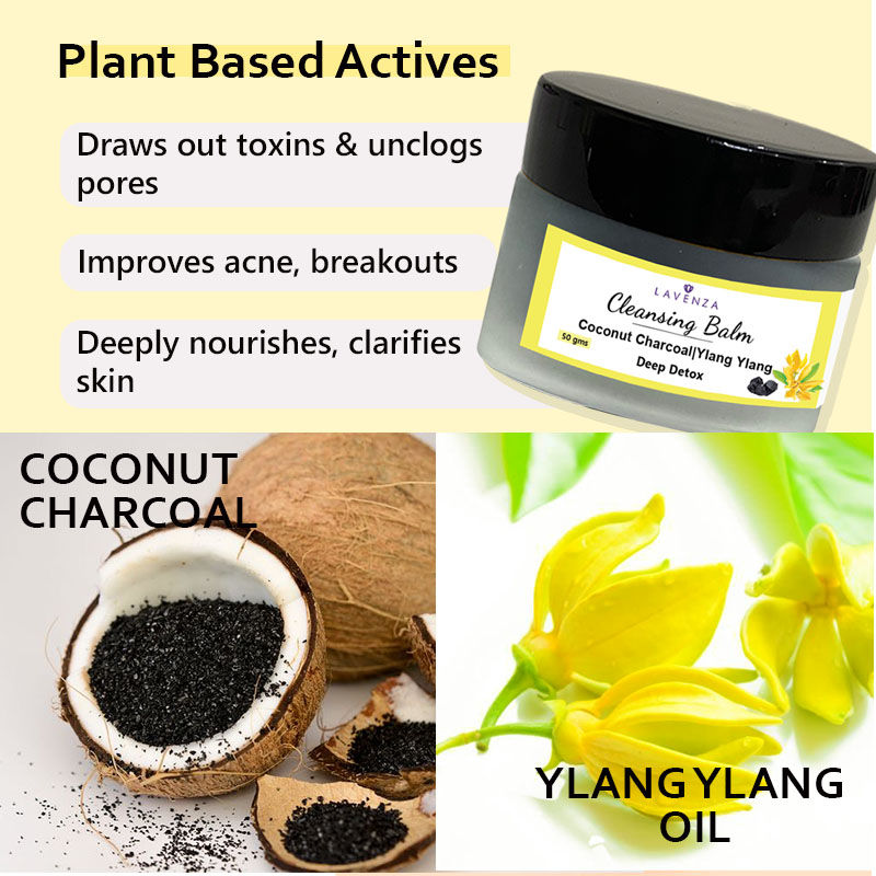 Lavenza Deep Detox Cleansing Balm - Soap Free Face Cleanser & Makeup Remover