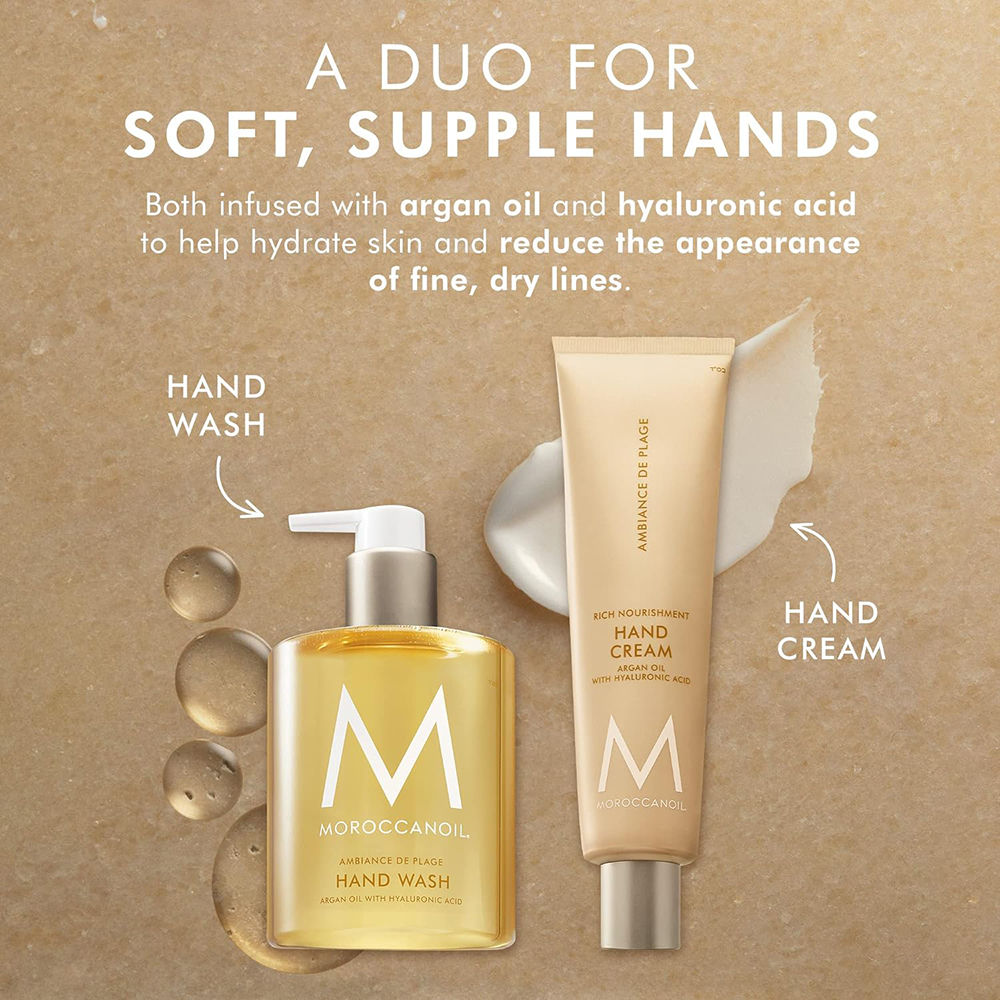 Moroccanoil Hand Cream Ambiance De Plage Argan Oil Shea Butter Hydrates Soft Moisturized Hands