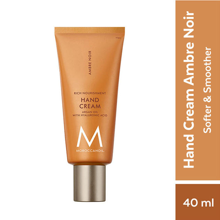 Moroccanoil Hand Cream Ambre Noir|Argan Oil, Hyaluronic Acid & Shea Butter Soft, Moisturized Hands