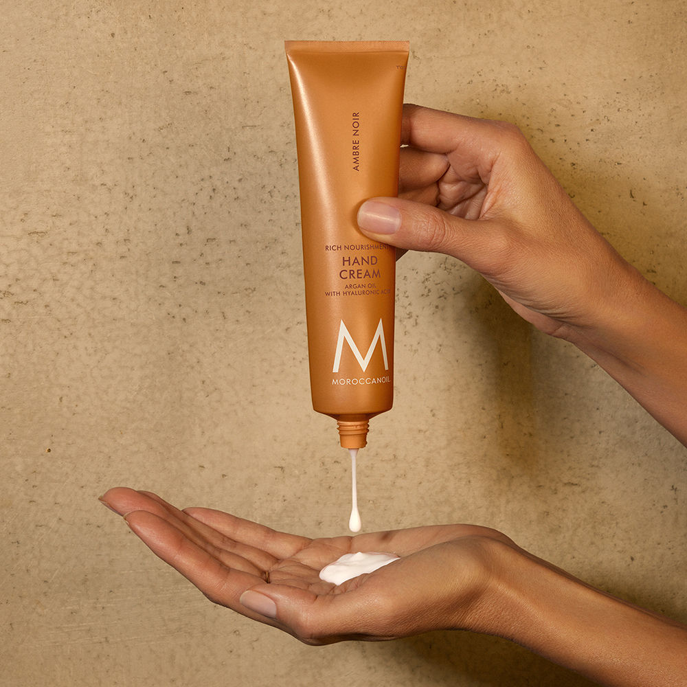 Moroccanoil Hand Cream Ambre Noir|Argan Oil, Hyaluronic Acid & Shea Butter Soft, Moisturized Hands