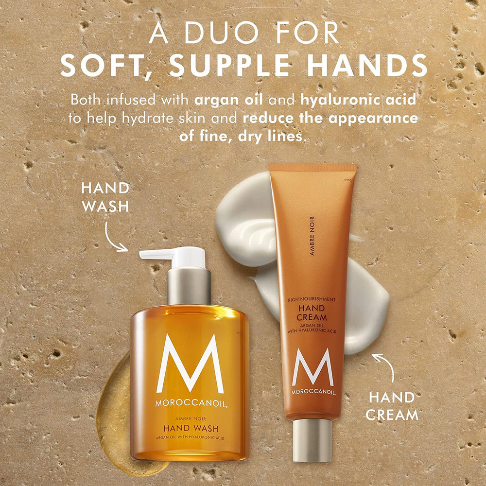 Moroccanoil Hand Wash Ambre Noir |Argan Oil & Hyaluronic Acid |Hydrating Cleanser Moisturizes Hands