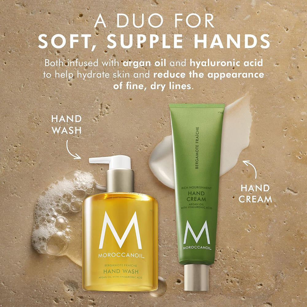 Moroccanoil Hand Wash Bergamote Frache|Argan Oil, Hyaluronic Acid|Citrus-Fresh Hydration Soft Hands