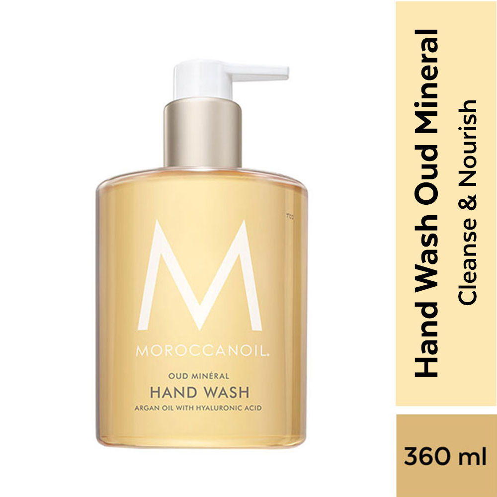 Moroccanoil Hand Wash Oud Mineral|Argan Oil & Hyaluronic Acid|Hydrating Cleanser Moisture-Locking