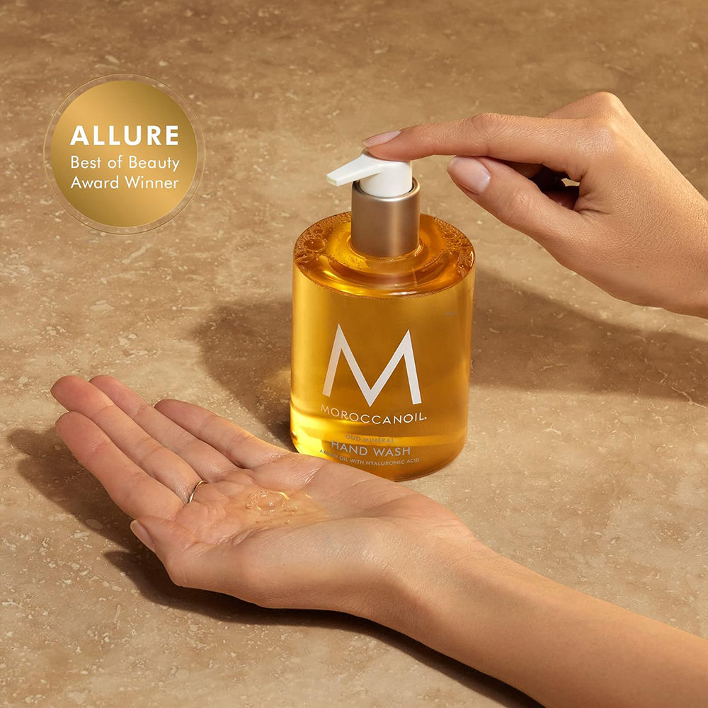 Moroccanoil Hand Wash Oud Mineral|Argan Oil & Hyaluronic Acid|Hydrating Cleanser Moisture-Locking