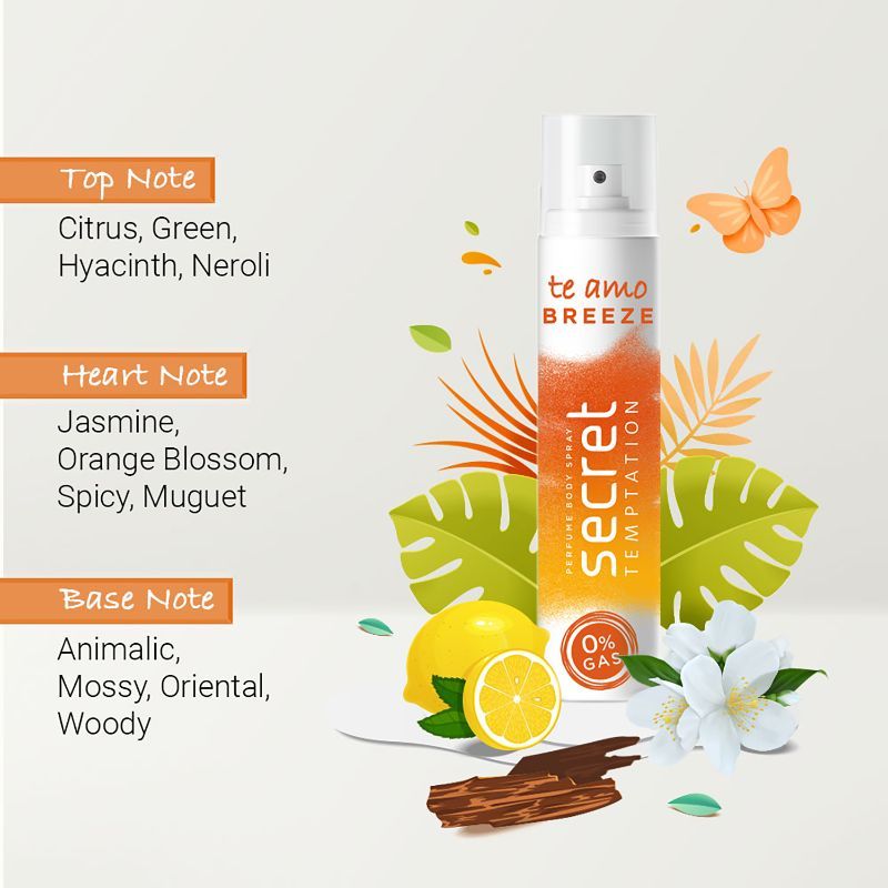 Secret Temptation Te Amo Breeze Perfume Body Spray