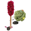Allure Wooden Bath Brush & Loofah Sponge Set