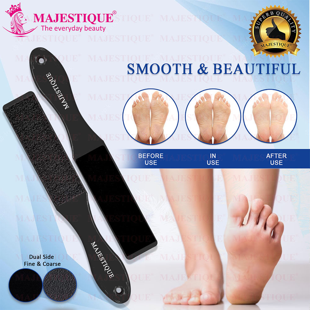 Majestique Double-Sided Foot File for Callus Removal, Smooth Feet - Color May Vary