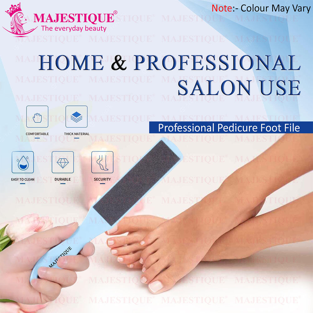 Majestique Double-Sided Foot File for Callus Removal, Smooth Feet - Color May Vary
