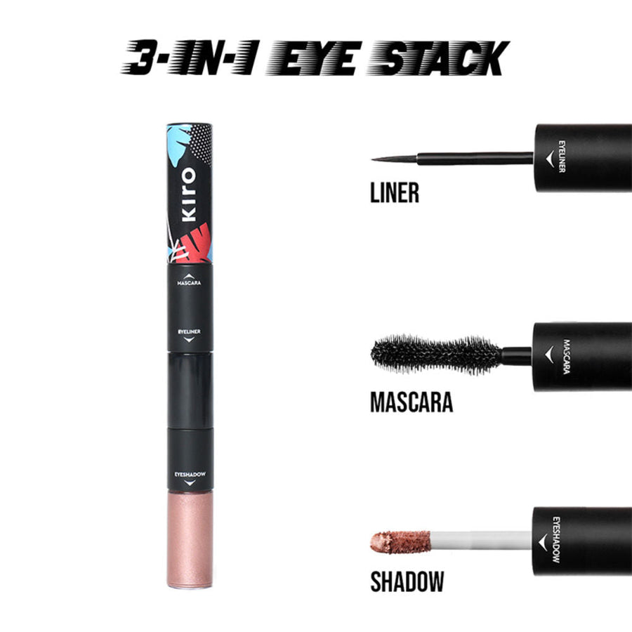 KIRO 3 In 1 Eye Stack - Eyeshadow + Eyeliner + Mascara