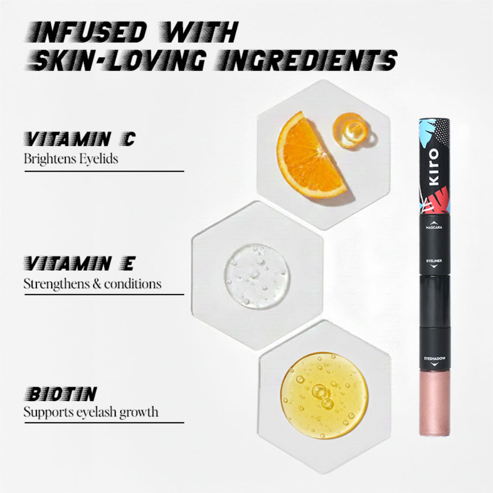 KIRO 3 In 1 Eye Stack - Eyeshadow + Eyeliner + Mascara