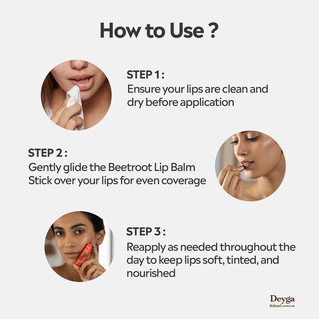 Deyga Beetroot Lip Balm Tinted Lip Care