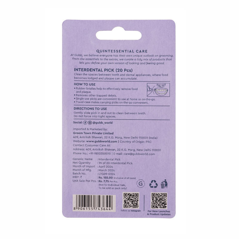 GUBB Interdental Pick Tongue Cleaners