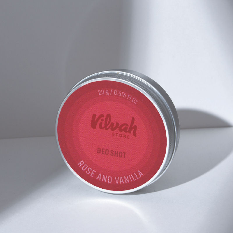 VILVAH Rose & Vanilla Deo Shot Prevents Odour, Sulphate and Paraben Free