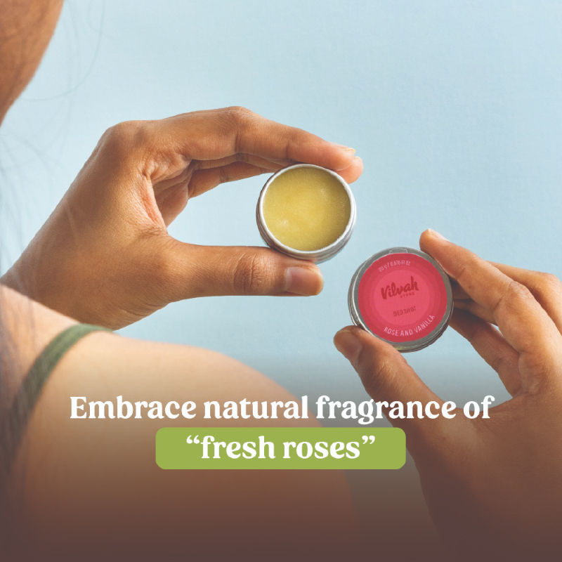 VILVAH Rose & Vanilla Deo Shot Prevents Odour, Sulphate and Paraben Free