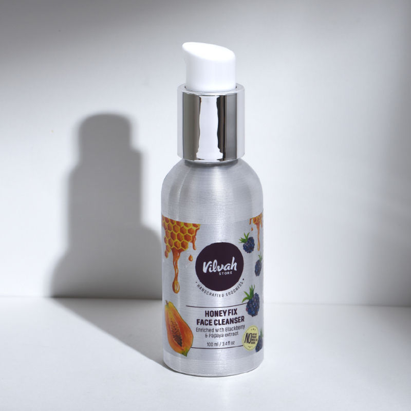 Vilvah Honey Fix Face Wash To Treat Acne, Control Oil & Balance Ph With Honey & Papaya Extract