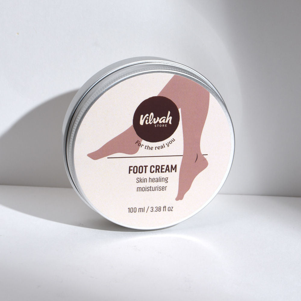 VILVAH Foot Cream For Cracked, Chapped Or Calloused Feet helps Moisturize & Soften Rough Heels