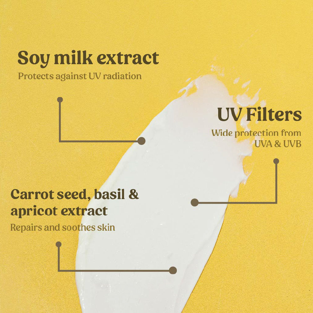 VILVAH Melt-in-milk Sunscreen Acne Safe & Waterproof with SPF 50 PA+++ & No White Cast