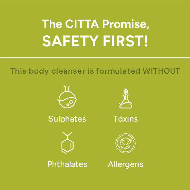 CITTA Refreshing Body Cleanser With Lactic Acid (AHA) Smoothens Skin & Maintains Hydration