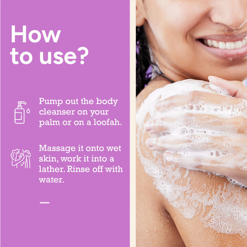 CITTA Nourishing Body Cleanser With Bakuchiol, Almond, Fruit extracts For Mild Daily Exfoliation