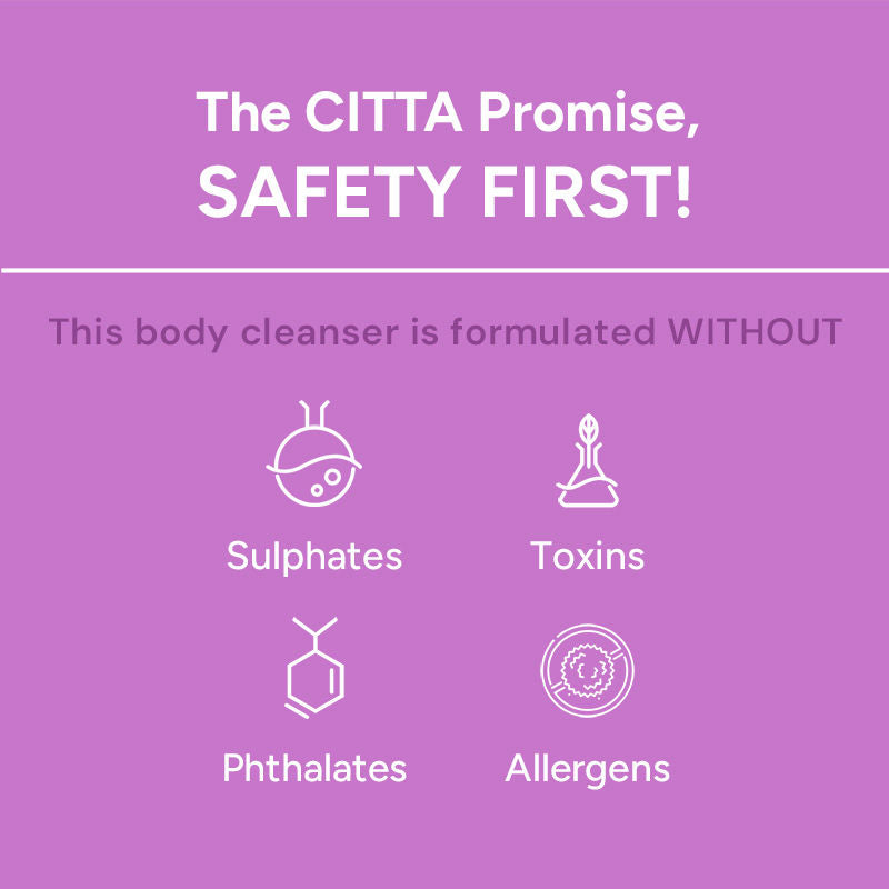 CITTA Nourishing Body Cleanser With Bakuchiol, Almond, Fruit extracts For Mild Daily Exfoliation