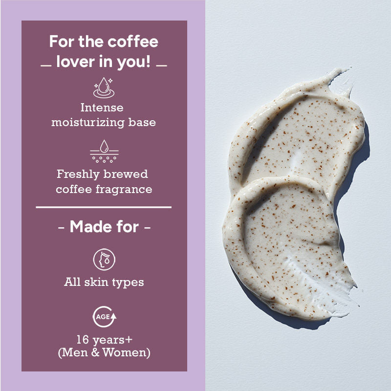 CITTA Coffee Creamy Body Scrub, Mild Exfoliation, Creamy, Moisturizing Base, Non-Irritating