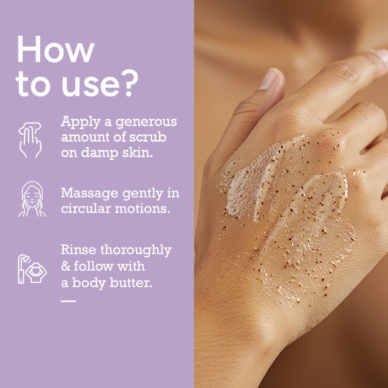 CITTA Coffee Creamy Body Scrub, Mild Exfoliation, Creamy, Moisturizing Base, Non-Irritating
