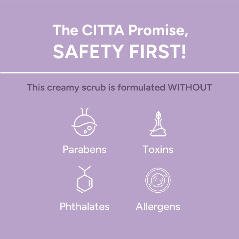 CITTA Coffee Creamy Body Scrub, Mild Exfoliation, Creamy, Moisturizing Base, Non-Irritating