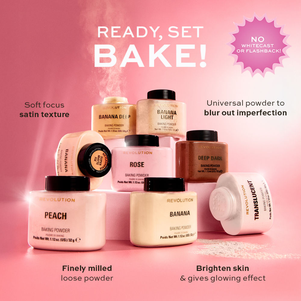 Makeup Revolution Banana Brighten Baking Powder - Yellow