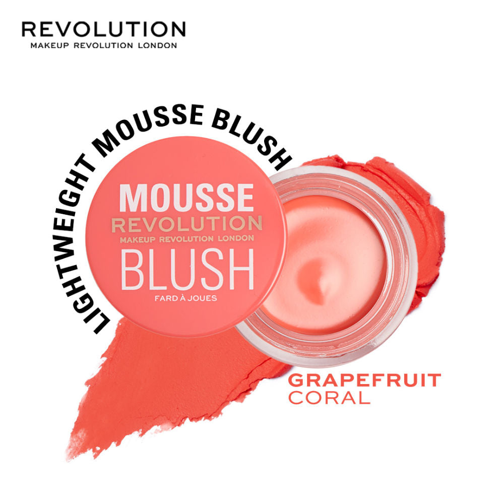 Makeup Revolution Mousse Blush - For Cheeks & Eyes Non Sticky-Soft Focus Effect