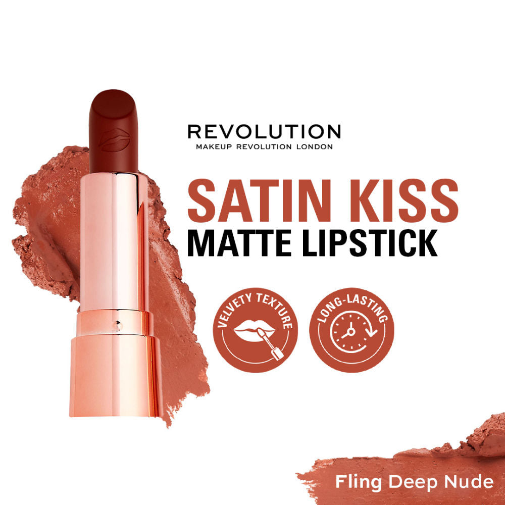 Makeup Revolution Satin Kiss Lipstick