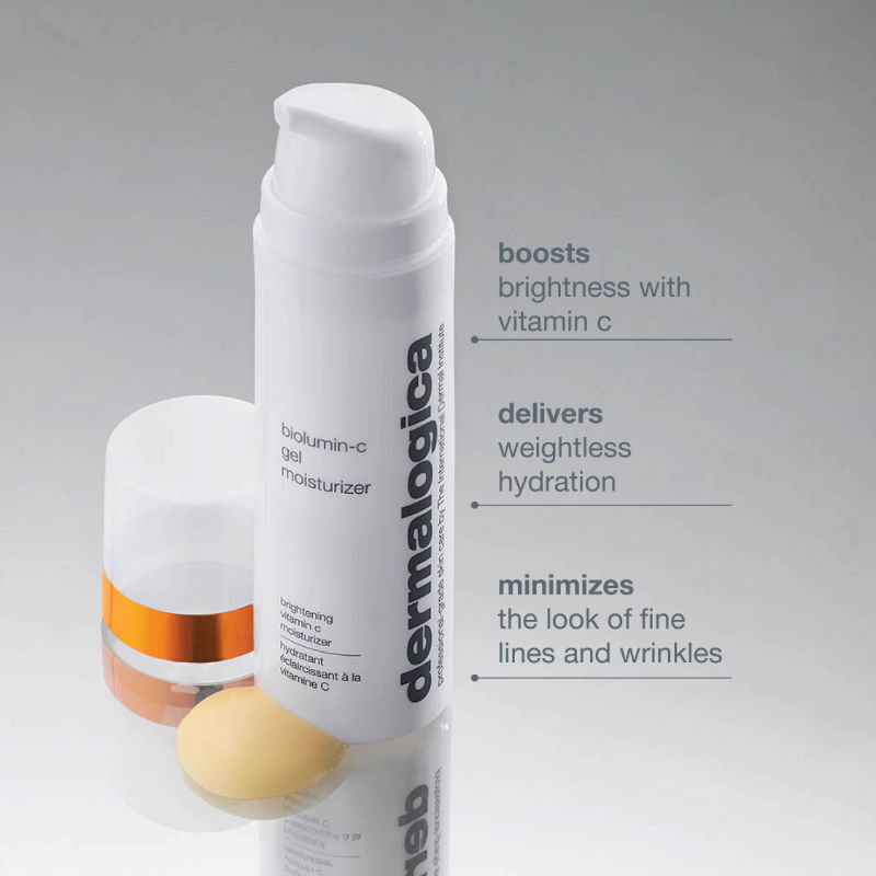 Dermalogica Biolumin-C Gel Face Moisturiser with Vitamin C, Hyaluronic Acid, Citrus Oil & Aloe Juice