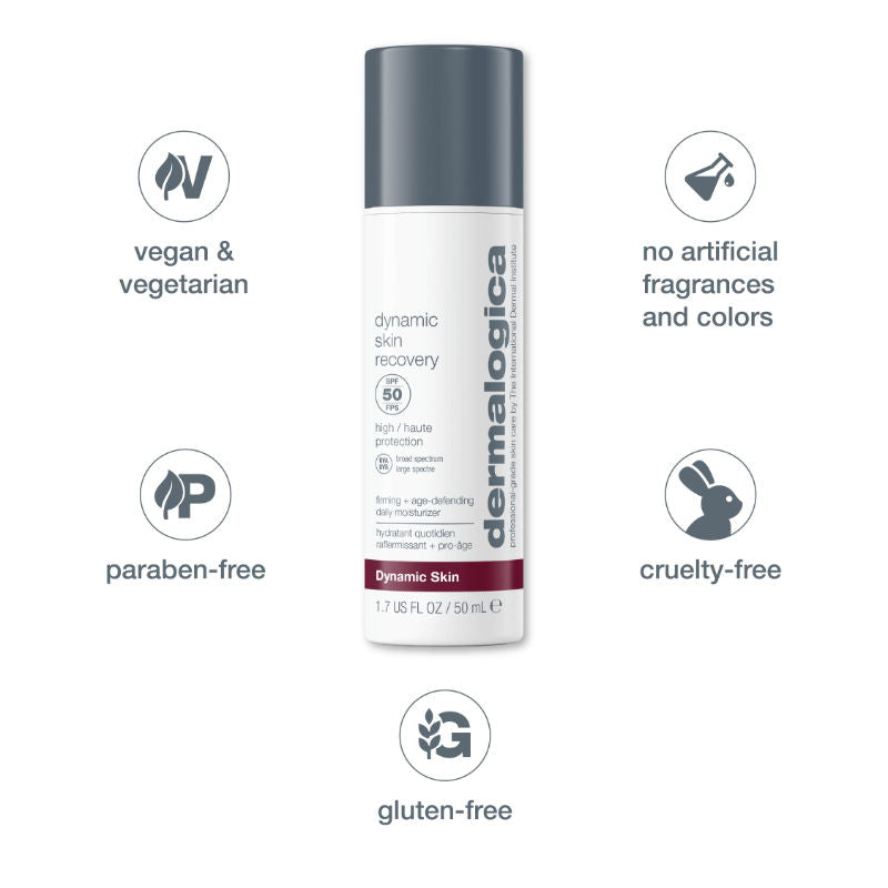 Dermalogica Dynamic Skin Recovery SPF 50 Face Moisturiser & Sunscreen With Oleosome Technology