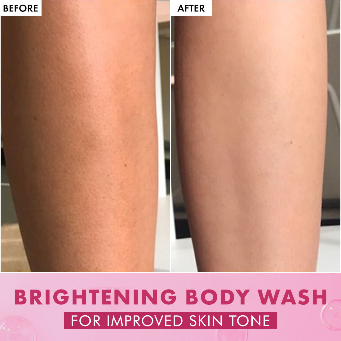 MCaffeine Brightening Body Wash 5% Niacinamide & Raspberry Boosts Glow, 5% Glycerine Softens Skin