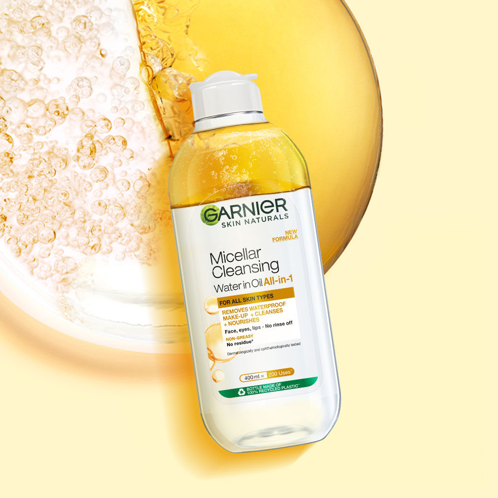 Garnier Skin Naturals Micellar Oil-Infused Cleansing Water For Cleansing & Make-Up Remover | 125ml