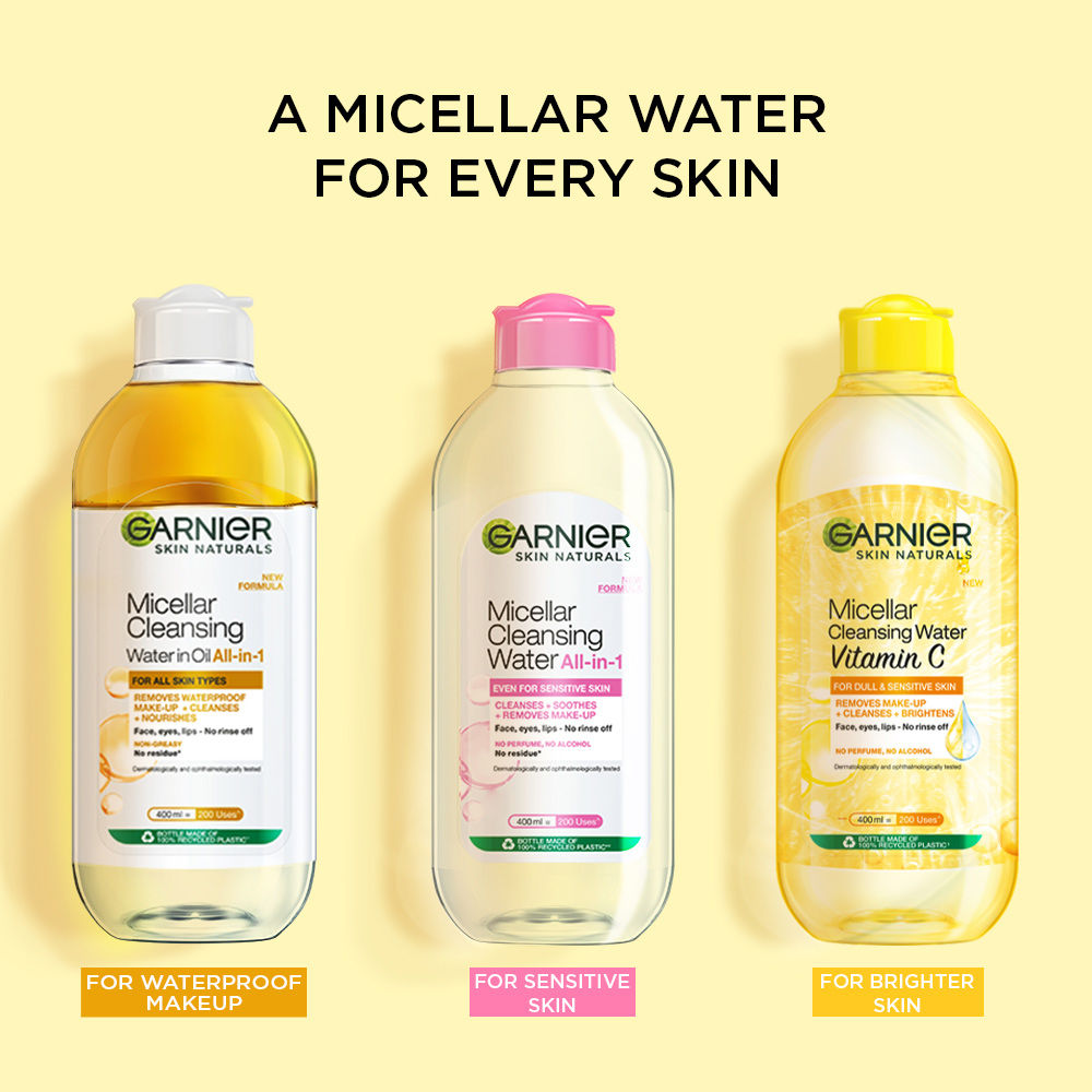 Garnier Skin Naturals Micellar Oil-Infused Cleansing Water For Cleansing & Make-Up Remover | 125ml