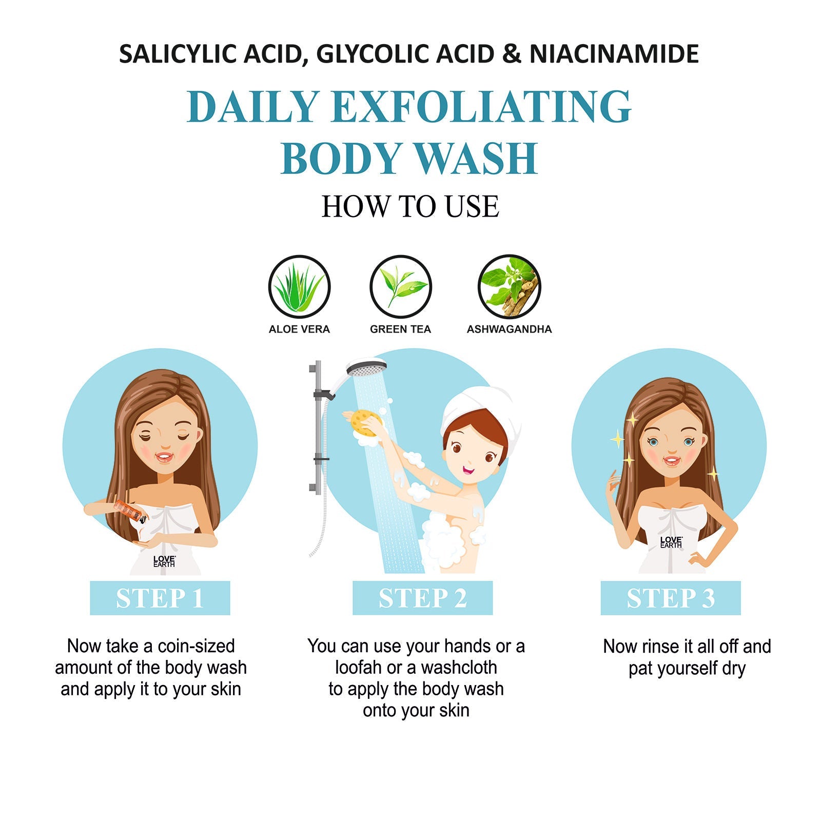Love Earth Daily Exfoliating Body Wash