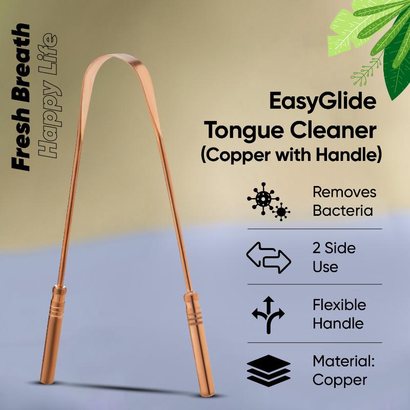 VEGA EasyGlide Tongue Cleaner Scaper Copper TCC-02