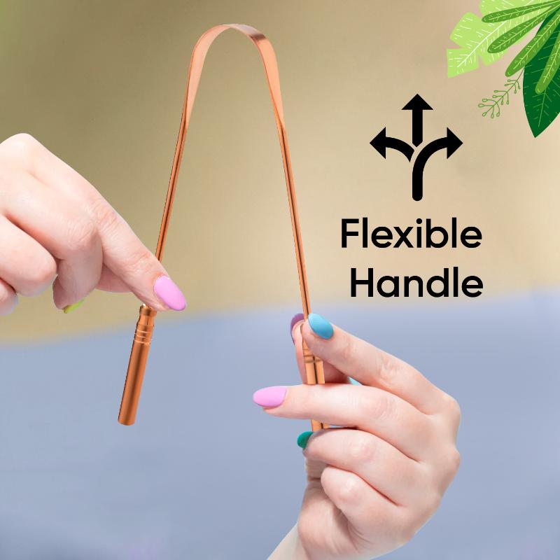 VEGA EasyGlide Tongue Cleaner Scaper Copper TCC-02