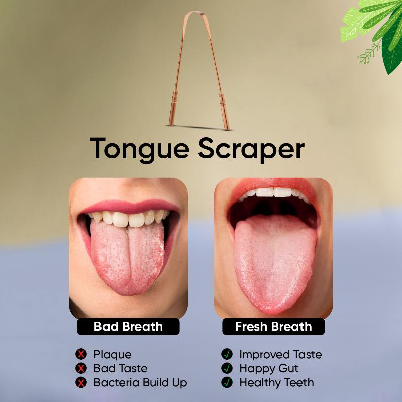 VEGA EasyGlide Tongue Cleaner Scaper Copper TCC-02