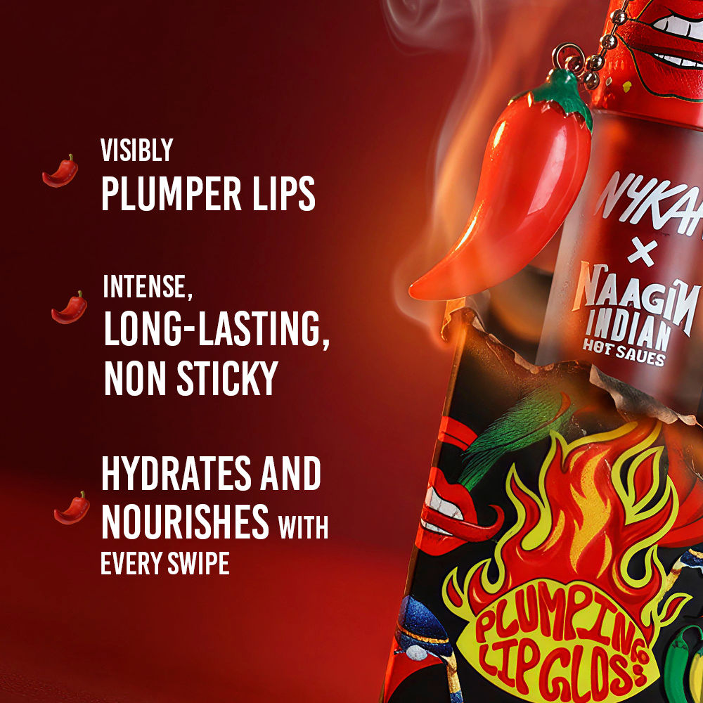 Nykaa Cosmetics X Naagin Hot Sauce Plumping Lip Gloss