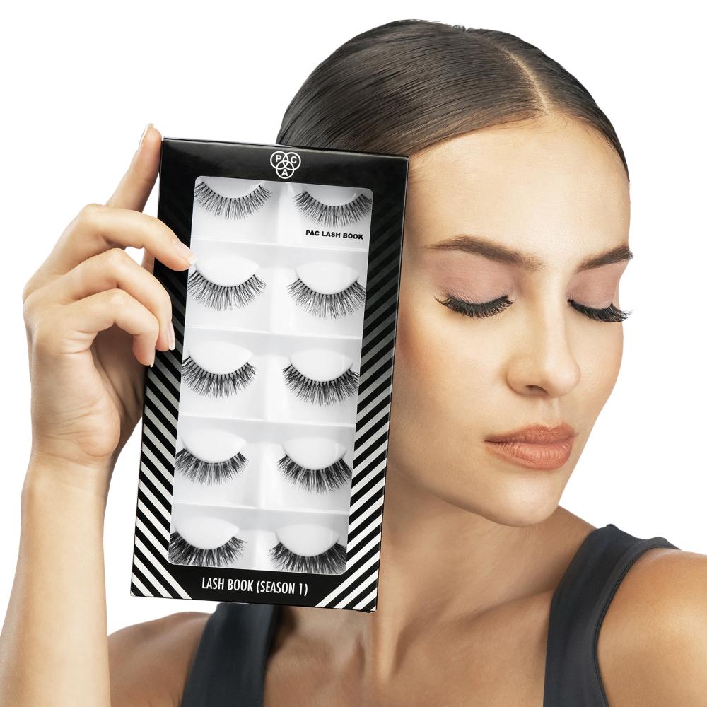 PAC Lash Book Season 1 - Mix of Natural & Bold Lashes, Reusable up to 12X, Lightweight All-Day Wear