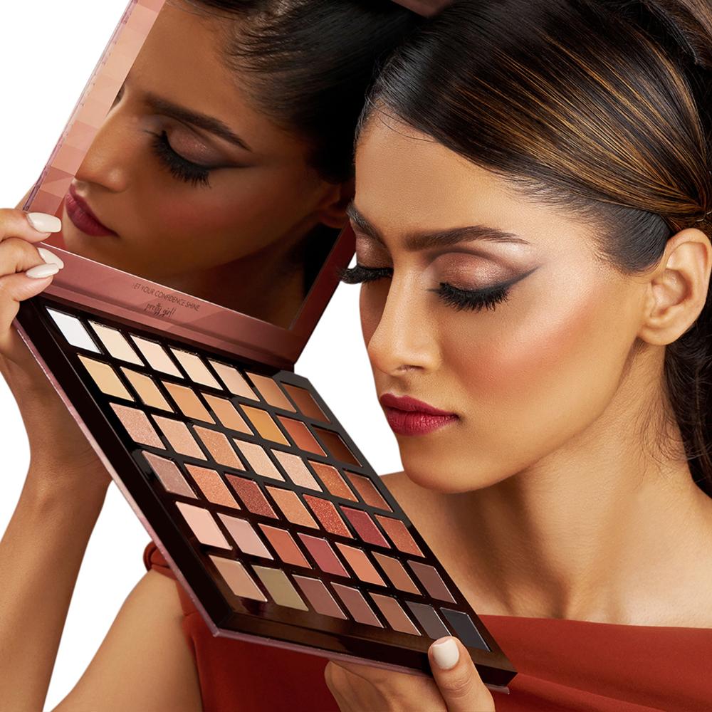 PAC Prism Eyeshadow Palette X42 Neutrals - High Impact Mattes Pearls & Shimmers, Blendable Formula