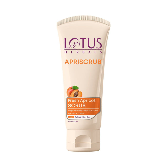 Lotus Herbals Apriscrub Fresh Apricot Scrub Natural Exfoliating Face Scrub Chemical Free